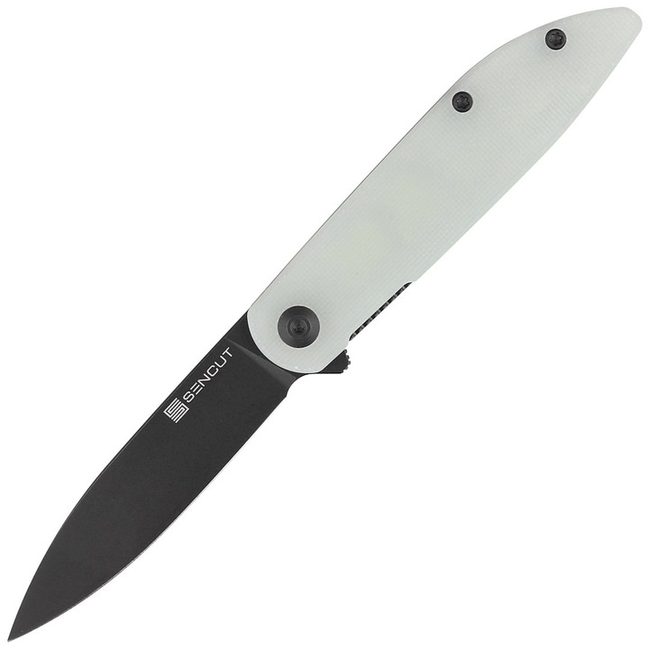 Cutit pliabil Sencut Bocll II D2 G10 natural Black Stonewashed 169.7mm 59.3g ultra-usor compact, performant si fiabil pentru utilizare zilnica, proiectat de Brad Zinker
