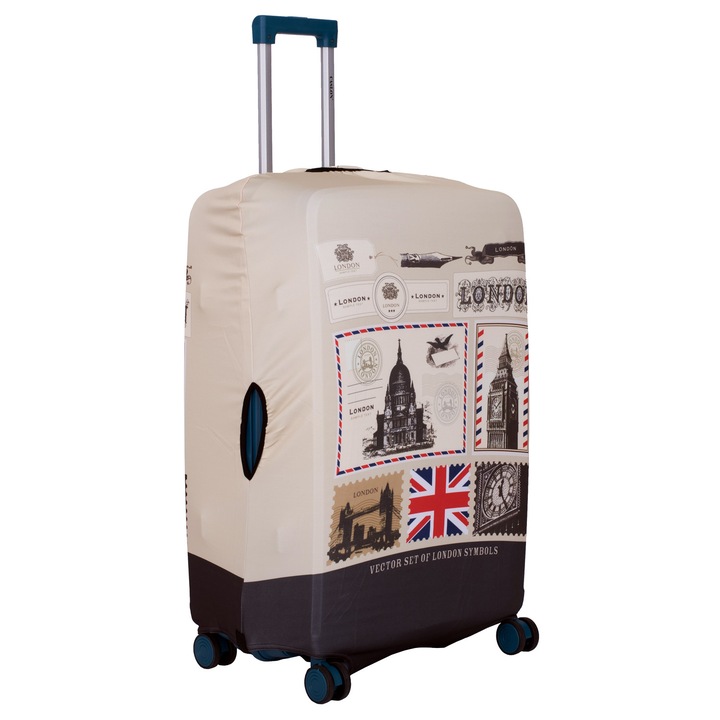 Husa protectie troler, elastica, poliester, ajustabila, LONDON SYMBOLS, pentru troler marimea L, 28, CASLON ®