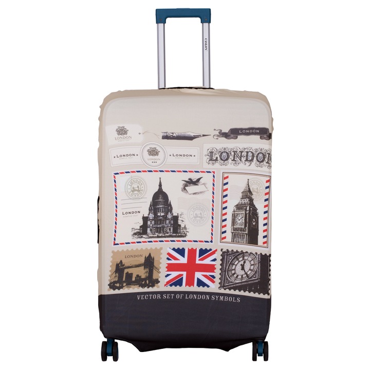 Husa protectie troler, elastica, poliester, ajustabila, LONDON SYMBOLS, pentru troler, marimea M, 24, CASLON ®