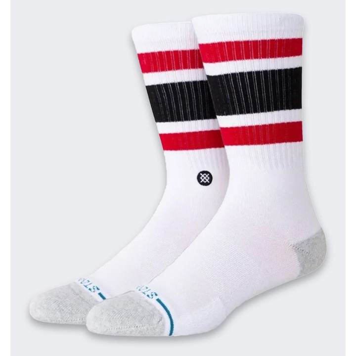 Sosete sport barbati CARHARTT set Chicago Bulls, inaltime mare, alb, material: 74% bumbac, 19% poliester, 5% nylon, 2% elastan, L