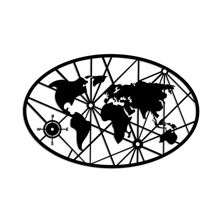 Wallity dekoratív fémfestmény, 62x40cm, 1,5mm vastagság, 0,45kg