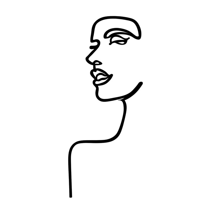 Dekoratív fali kiegészítő, Wallity, fém, fekete