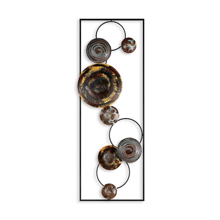 Accesoriu decorativ pentru perete, Wallity, metal, multicolor
