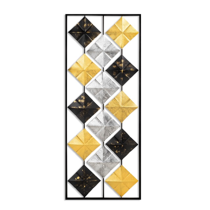 Dekoratív fali kiegészítő, Wallity, fém, többszínű