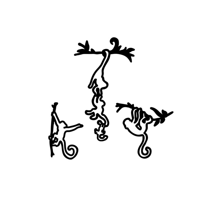 Dekoratív fém fali kiegészítő, Wallity, 17x28cm, 30x51cm, 24x23cm, 3 darabos szett