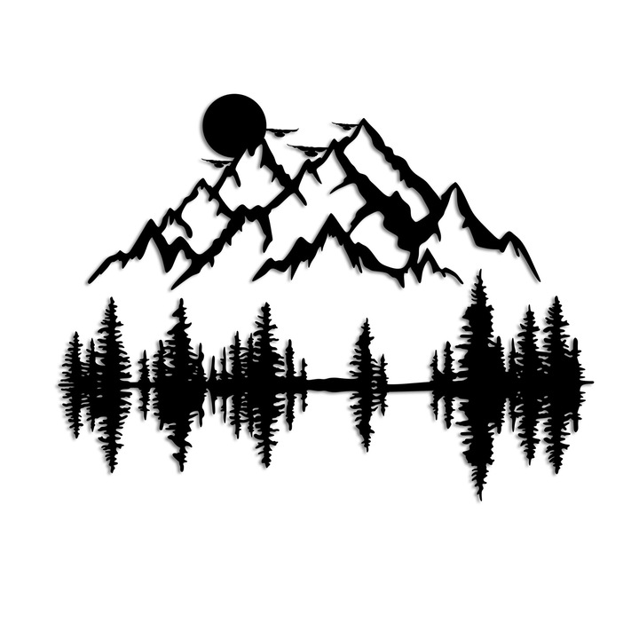 Dekoratív fémfestmény, Wallity, 59x25cm és 70x53cm, 1 darab, 1,5mm vastagság, 0,84kg