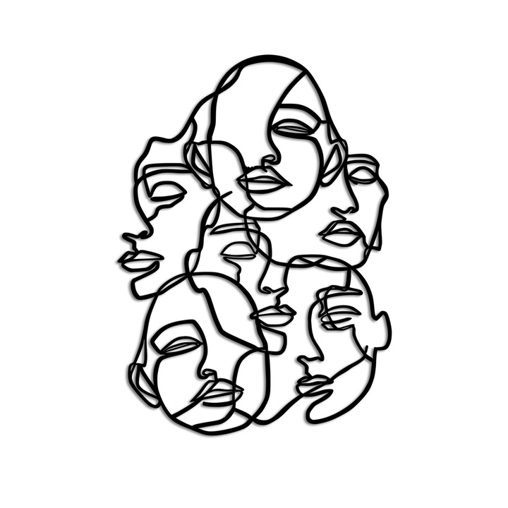 Wallity 7131 fémfestmény, 70x50cm, ezüst