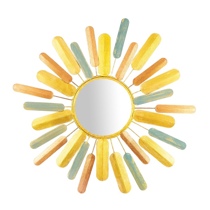 Dekoratív fémfestmény, Wallity, 75x75cm, kézzel festett