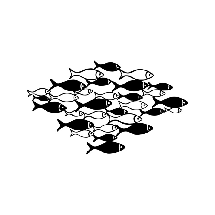 Dekoratív fém fali kiegészítő, Wallity, 70x41cm, vastagság 1,5mm