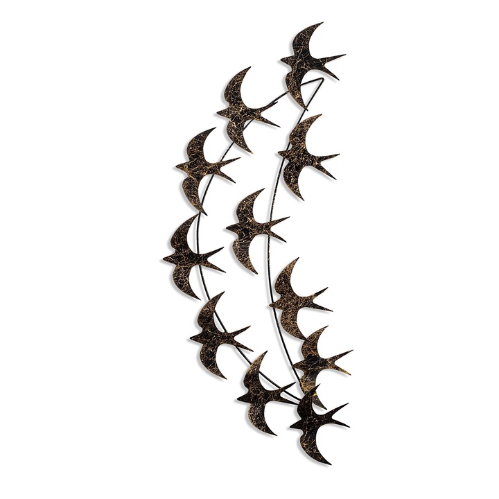 Dekoratív fémfestmény, Wallity, 50x100x5cm, kézzel festett