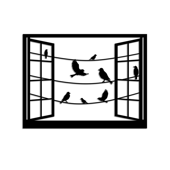 Wallity 7928 fémfestmény, 50x38cm, ezüst