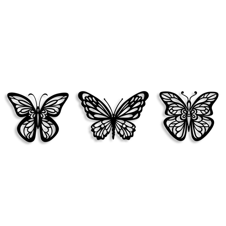 Wallity dekoratív fémfestmény, 32x26cm, 36x25cm, 30x25cm, 3 darabos szett