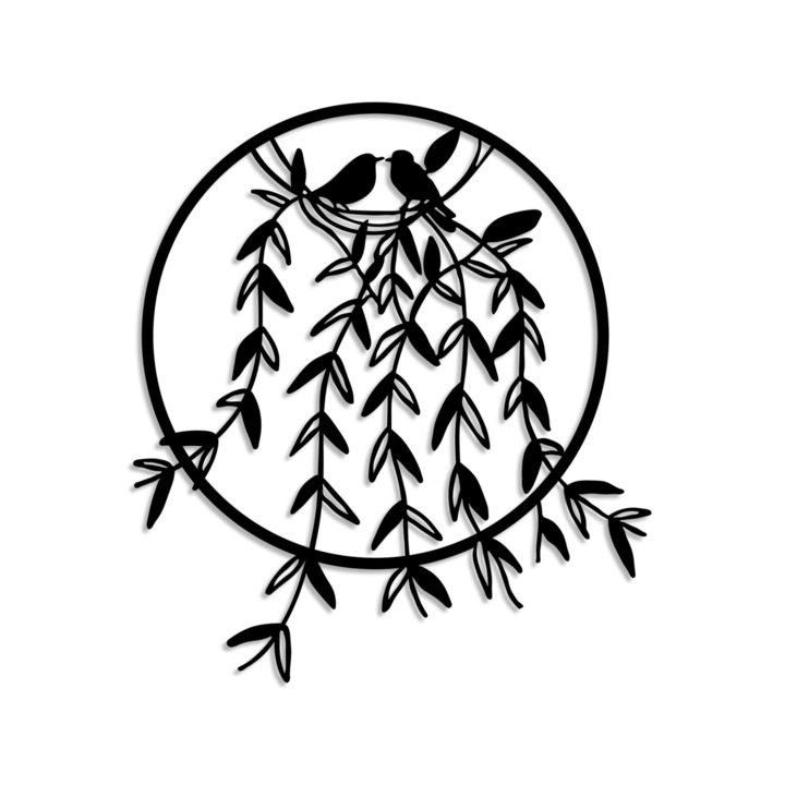 Dekoratív falfestmény Wallity 56x56cm fém 1,5mm