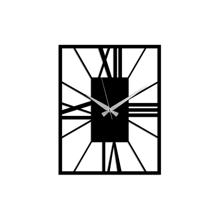 Dekoratív falióra, Wallity, fém, 49x38cm, 1.5mm, 0.26kg