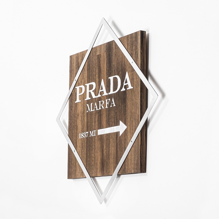 Dekoratív fali kiegészítő, Wallity, fa, barna/fehér