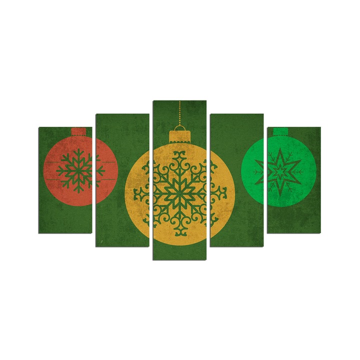 Wallity díszfestmény, 5 darabos készlet, 105x60cm, 100% MDF