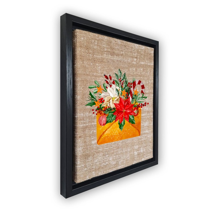 Dekoratív festmény kerettel, Wallity, 36x46cm, velúr vászon, digitális nyomtatás