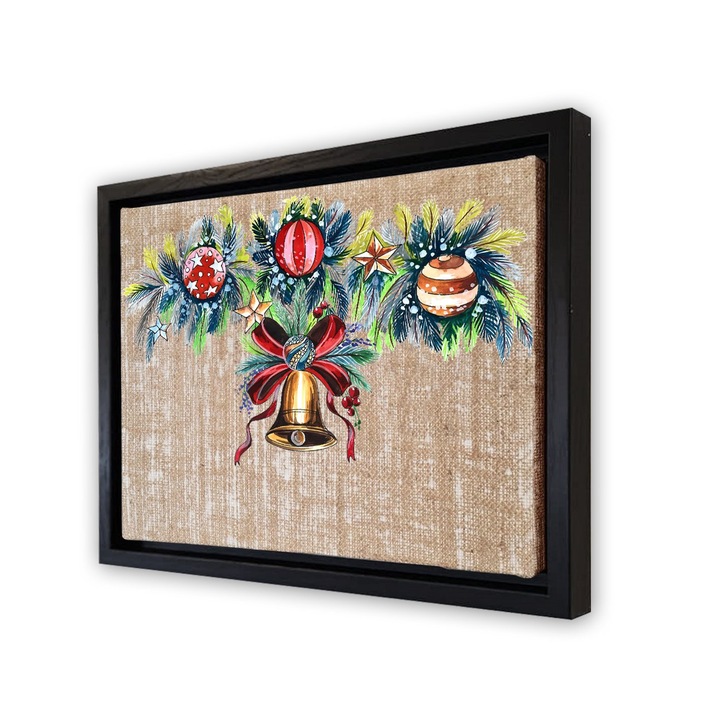 Dekoratív festmény kerettel, Wallity, 36x46cm, velúr vászon, digitális nyomtatás