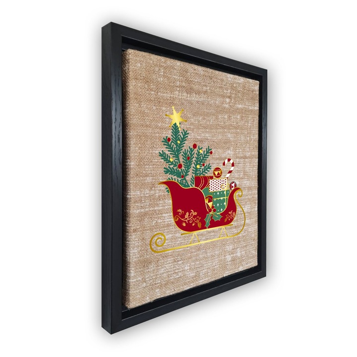 Dekoratív festmény kerettel, Wallity, 47x67cm, velúr vászon, digitális nyomtatás