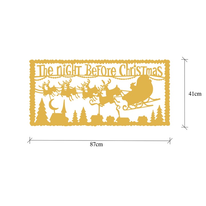 Dekoratív fali kiegészítő lámpákkal, Wallity, fém, arany