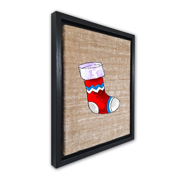 Dekoratív festmény kerettel, Wallity, 36x46cm, velúr vászon, digitális nyomtatás