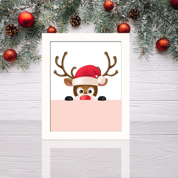 Keretezett díszfestmény, Wallity, 23,5x28,5cm, MDF, PVC