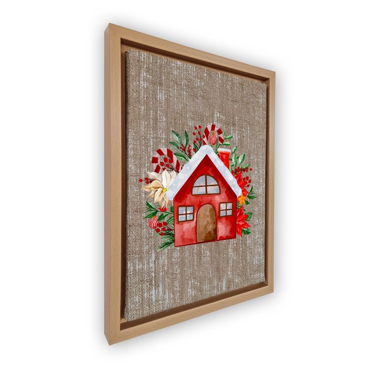 Dekoratív festmény kerettel, Wallity, 47x67cm, velúr vászon, digitális nyomtatás