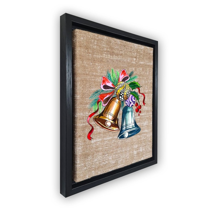 Dekoratív festmény kerettel, Wallity, 36x46cm, velúr vászon, digitális nyomtatás