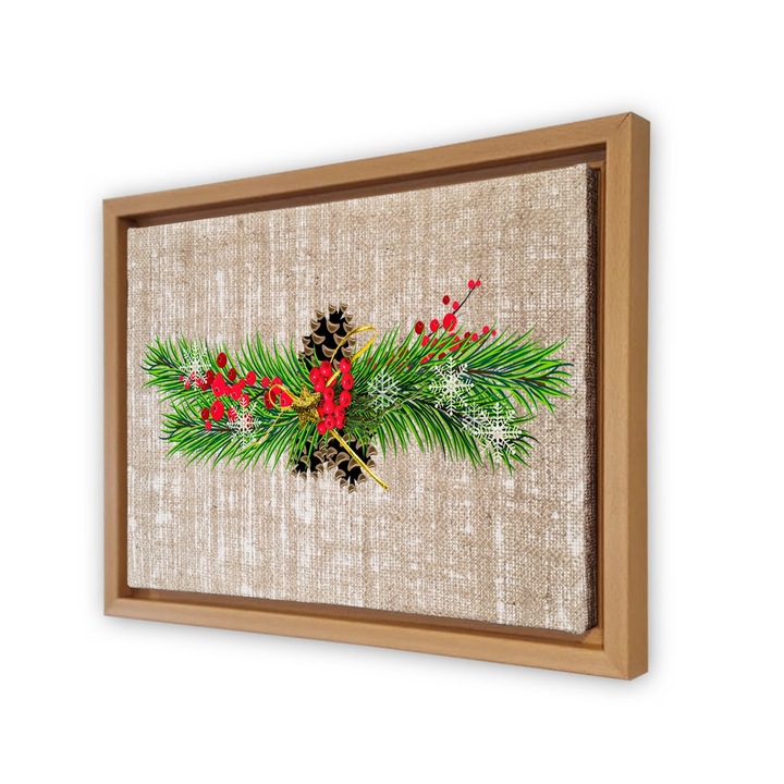 Dekoratív festmény kerettel, Wallity, 47x67cm, velúr vászon, digitális nyomtatás