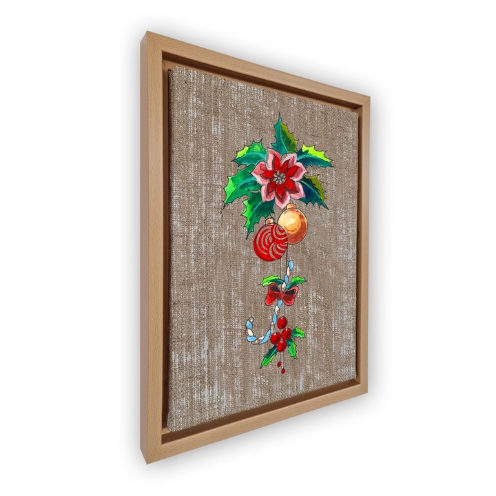 Dekoratív festmény kerettel, Wallity, 47x67cm, velúr vászon, digitális nyomtatás