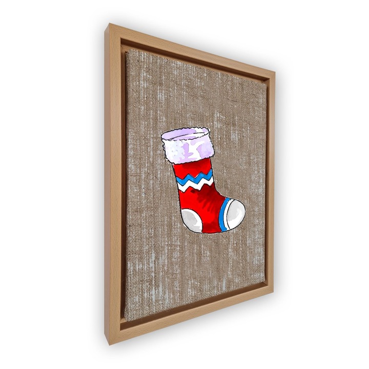 Dekoratív festmény kerettel, Wallity, 36x46cm, velúr vászon, digitális nyomtatás