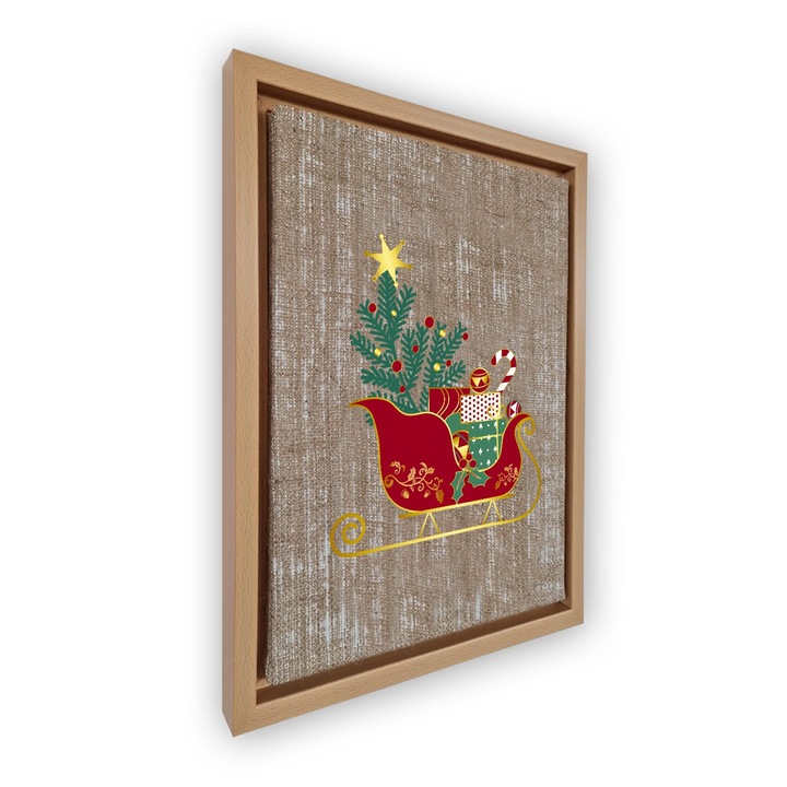 Dekoratív festmény kerettel, Wallity, 100% velúr, digitális nyomtatás, 36x46cm