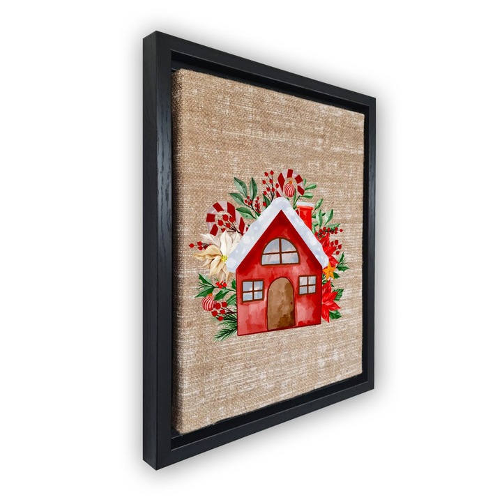 Dekoratív festmény kerettel, Wallity, 47x67cm, 100% velúr vászon, digitális nyomtatás