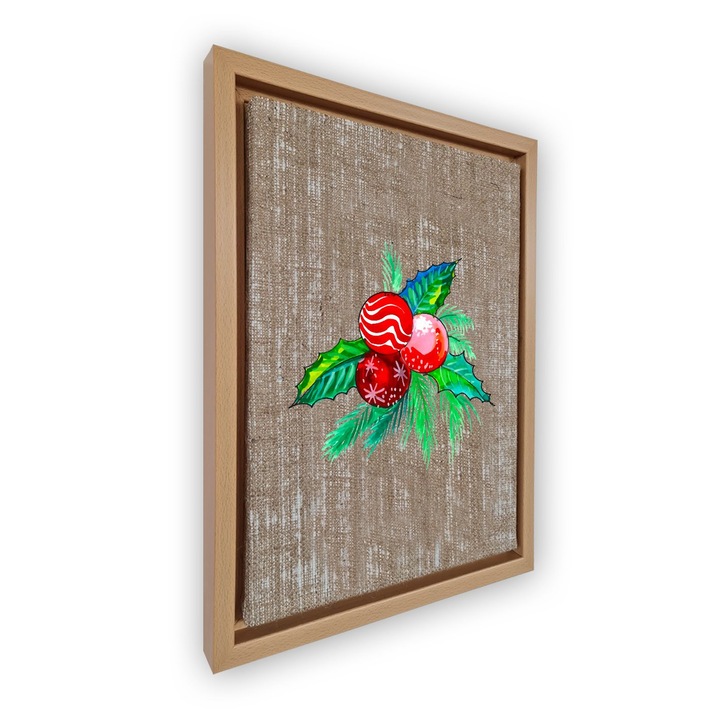 Dekoratív festmény kerettel, Wallity, 47x67cm, velúr vászon, digitális nyomtatás