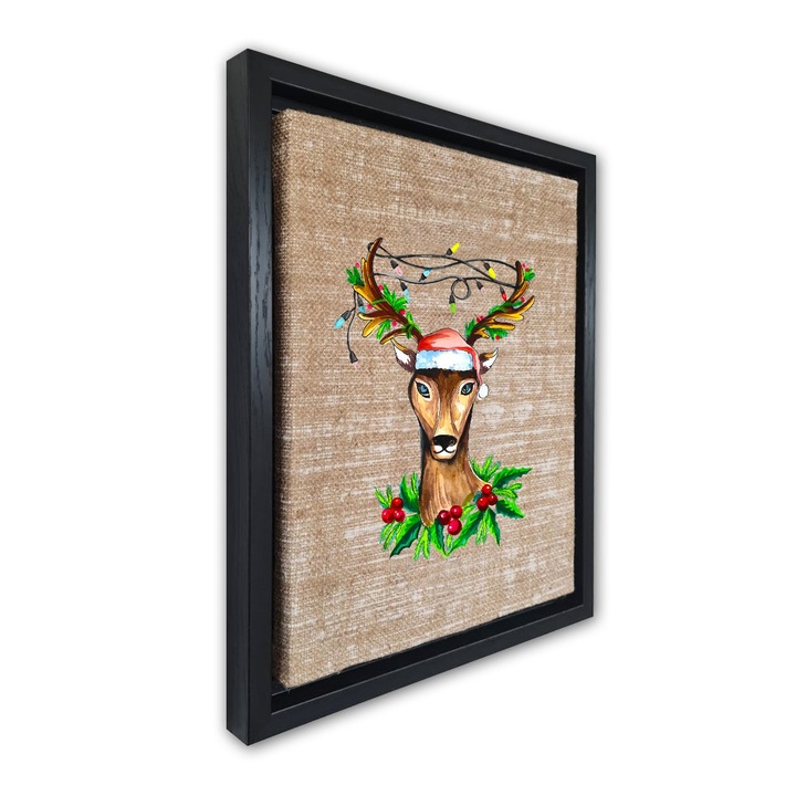 Dekoratív festmény kerettel, Wallity, 36x46cm, velúr vászon, digitális nyomtatás