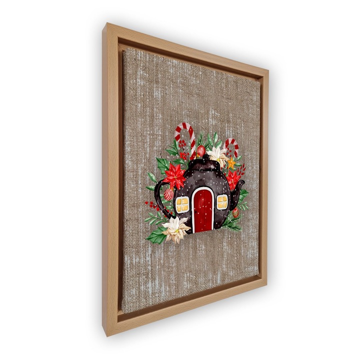 Dekoratív festmény kerettel, Wallity, 36x46cm, velúr vászon, digitális nyomtatás