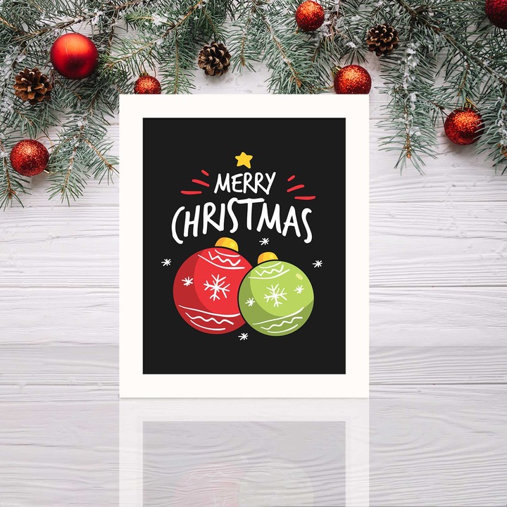 Keretezett díszfestmény, Wallity, 23,5x28,5cm, MDF, PVC