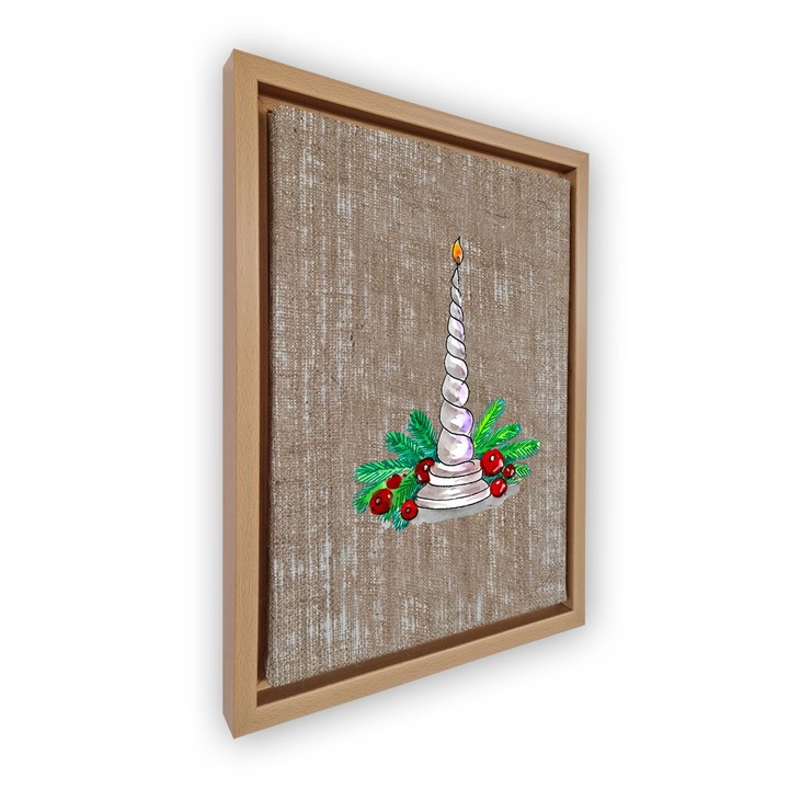 Dekoratív festmény kerettel, Wallity, 36x46cm, velúr vászon, digitális nyomtatás