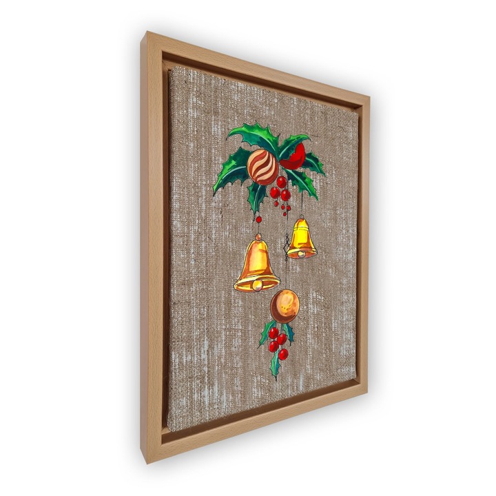 Dekoratív festmény kerettel, Wallity 3038, 100% velúr, digitális nyomtatás, 36x46cm