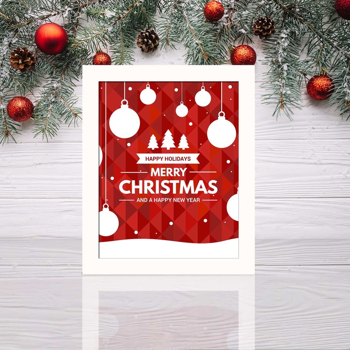 Keretezett díszfestmény, Wallity, 23,5x28,5cm, MDF, PVC