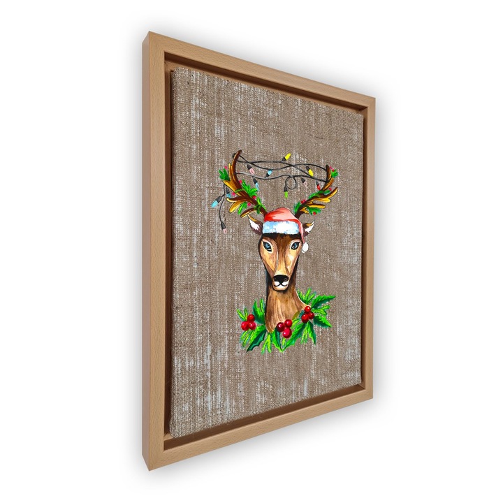 Dekoratív festmény kerettel, Wallity, 36x46cm, velúr vászon, digitális nyomtatás