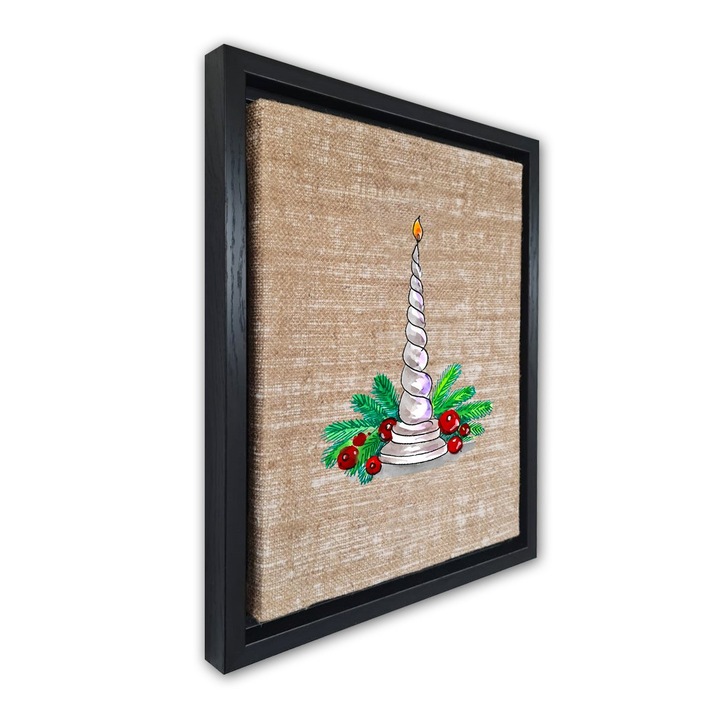 Dekoratív festmény kerettel, Wallity, 36x46cm, velúr vászon, digitális nyomtatás