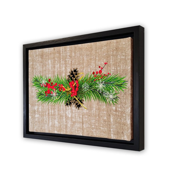 Dekoratív festmény kerettel, Wallity, 36x46cm, velúr vászon, digitális nyomtatás