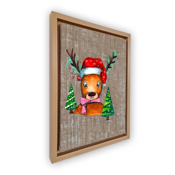 Dekoratív festmény kerettel, Wallity, 36x46cm, digitális nyomtatás, 100% velúr vászon