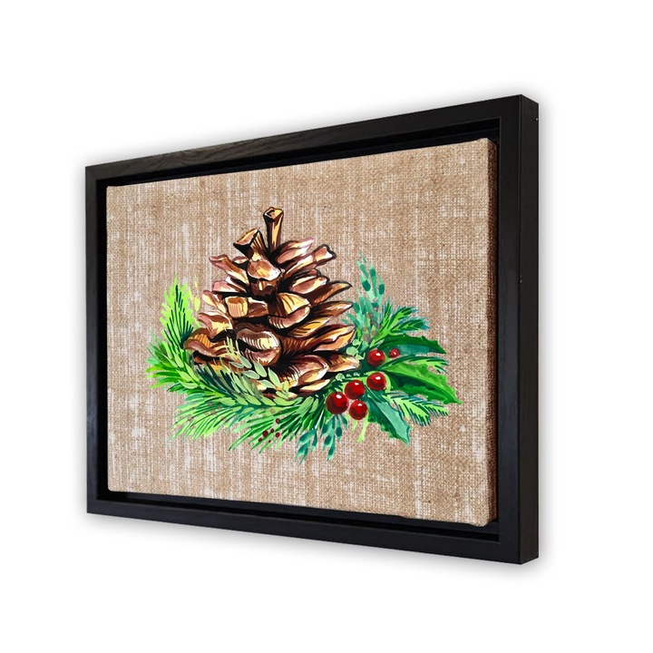 Dekoratív festmény kerettel, Wallity, 47x67cm, velúr vászon, digitális nyomtatás