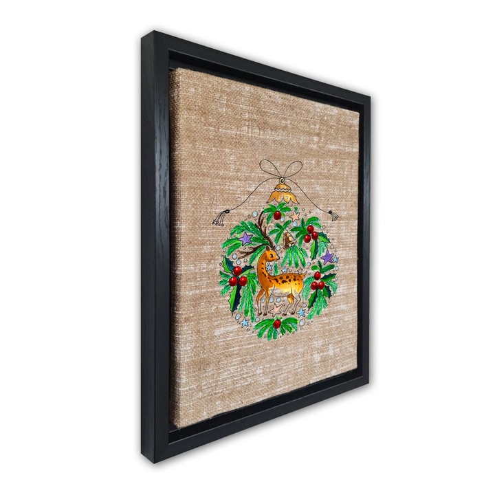 Dekoratív festmény kerettel, Wallity, 47x67cm, velúr vászon, digitális nyomtatás