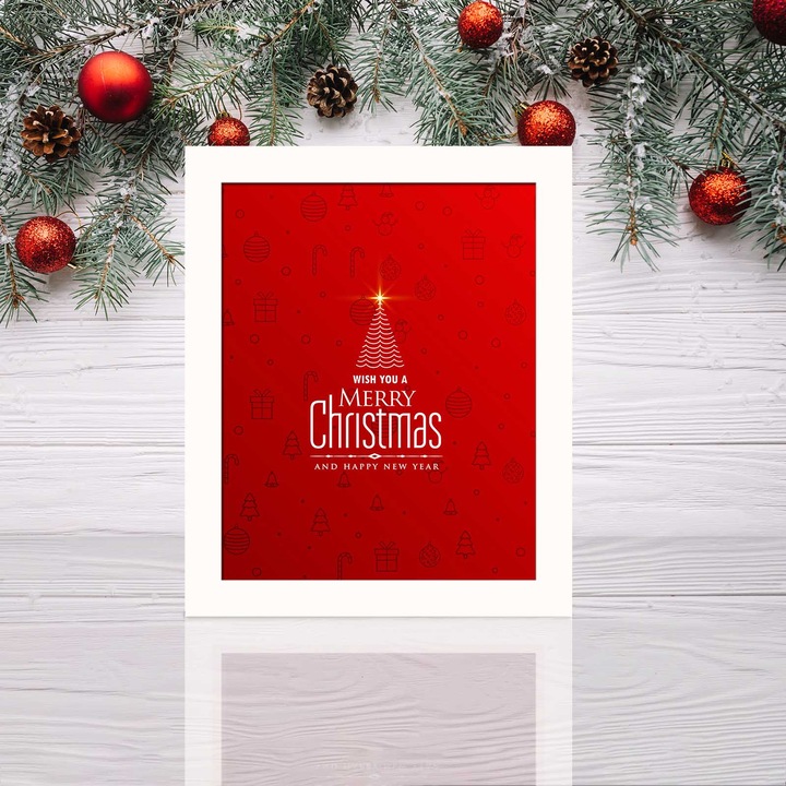 Keretezett díszfestmény, Wallity, 23,5x28,5cm, MDF, PVC