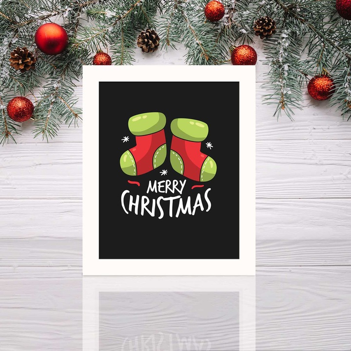 Keretezett díszfestmény, Wallity, 23,5x28,5cm, MDF, PVC