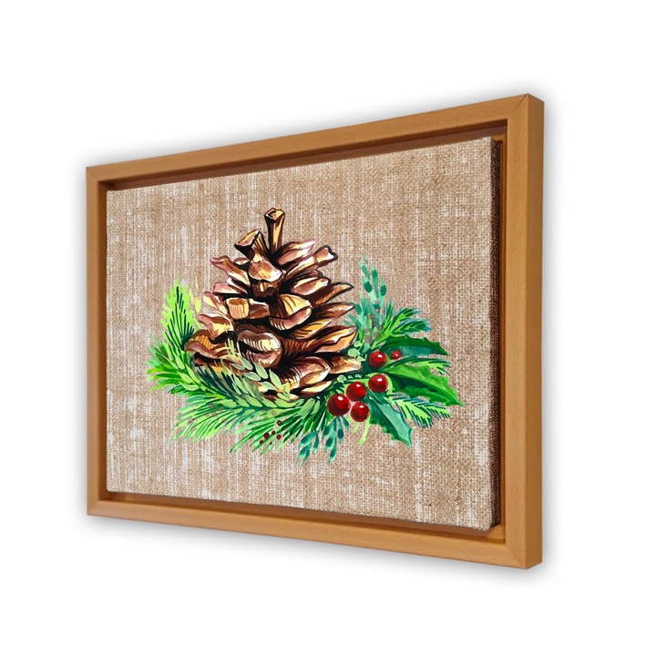 Dekoratív festmény kerettel, Wallity, 47x67cm, velúr vászon, digitális nyomtatás