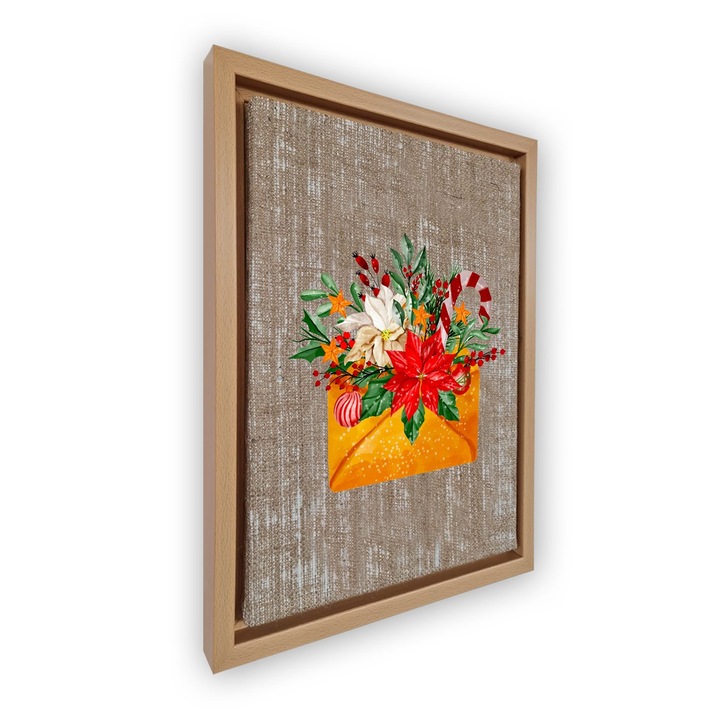 Dekoratív festmény kerettel, Wallity, 36x46cm, velúr vászon, digitális nyomtatás